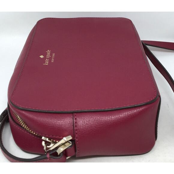 Kate Spade New York Harper Berry Leather Crossbody Purse Handbag WKR00062 - Picture 3 of 6